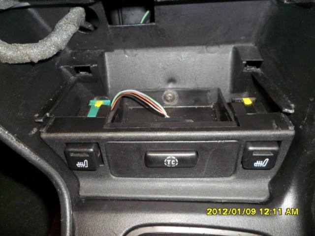 Heated Seat & TC Buttons Housing Refitted.JPG